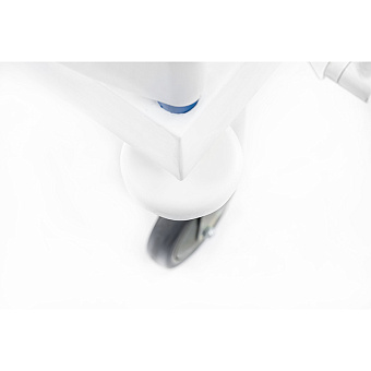 УЦЕНКА!!! Кровать для пациента механическая с принадлежностями МВ 02 (90101212.17.T4.B2.K1.YSAC.W8  SIMPLE 11 ) Металич.- перфорированн.ложе, пластик.спинки,металл.бок.ограждения, инфузионн.стойка, колеса-125 мм