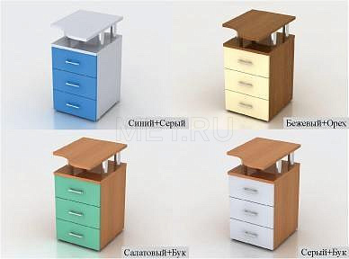 Тумба МЕТ ЛуганоТМ 28.11П Правосторонняя криволинейная тумба от производителя