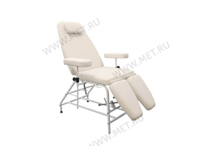 КР18 (П) Кресло педикюрное каркас белый/обивка Dollaro Cream(кремовый) от производителя