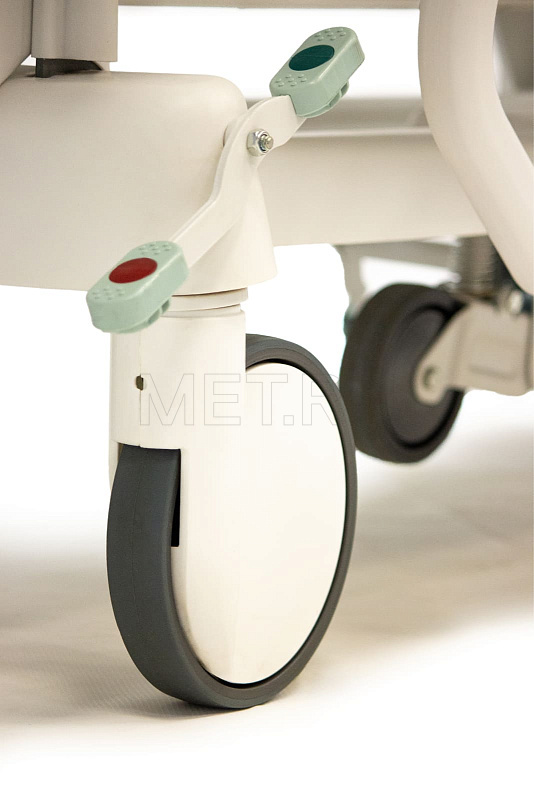 МЕТ ТВ-40 Тележка-каталка для перевозки больных с механической системой регулировки высоты  МЕТ