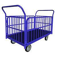 700х1200 мм, 700 кг Тележка с трубчатыми бортами для перевозки мягких грузов весом до 700 кг от производителя