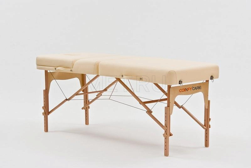 JFMS03R кремовый Мягкий массажный стол с усиленной рамой из бука - серия Professional MET