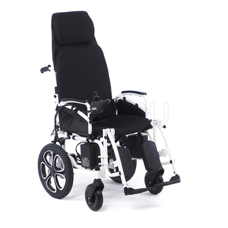 MET COMFORT 85 Электрическая кресло коляска  раскладываемая в горизонталь, с self-откидной спинкой
