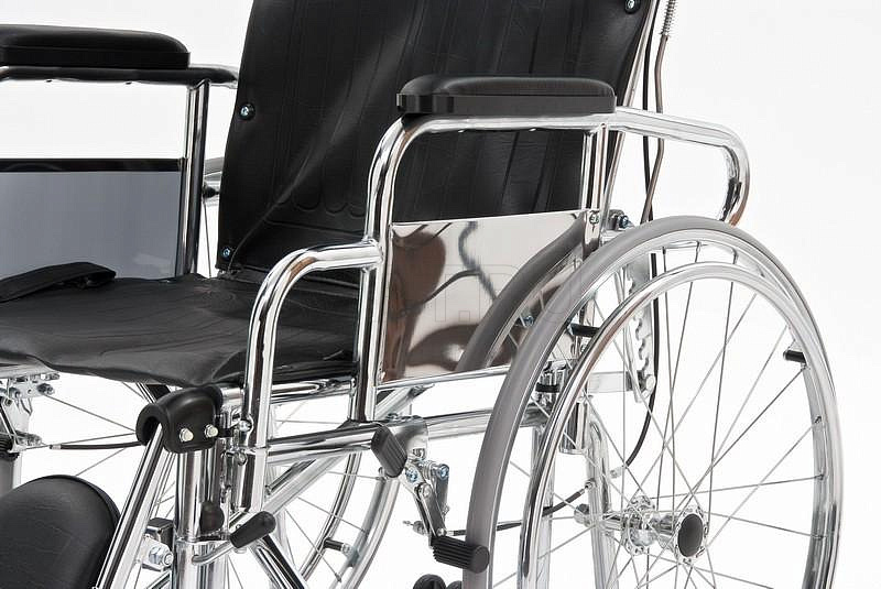 FS954GC-46, Кресло-коляска с высокой спинкой сиденье -кож.зам. MET