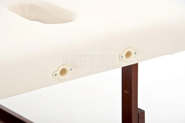 FIX-1A Стол массажный стационарный с рамой из бука, кремовый МЕТ