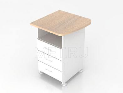 МЕТ Modern М22 Правосторонний топ приставной тумбы МЕТ