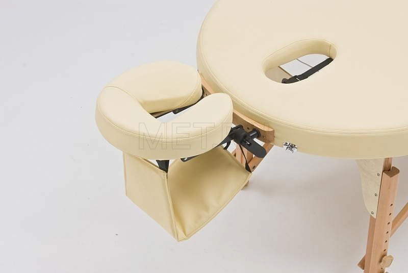 Wendermann Wood Oval Массажный складной стол с рамой из бука, бежевый MET