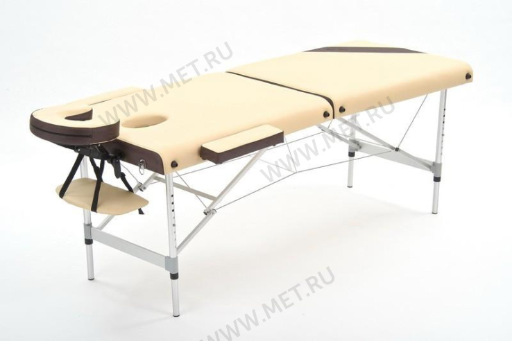 JFAL01А Массажный переносной стол на алюминиевом каркасе, кремовый/коричневый от производителя
