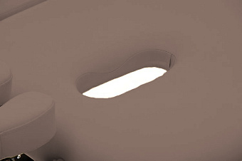 Массажный стол складной двухсекционный деревянный, коричневый