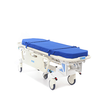 Тележка-каталка для перевозки больных с регулировкой высоты ГИДРОПРИВОДОМ