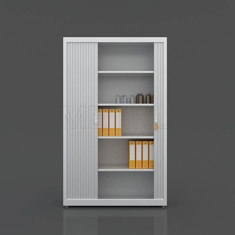 размер 195x120x45 cм МЕТ Кёльн-120  Шкаф медицинский металлический двухстворчатый,  с раздвижными ролетами MET