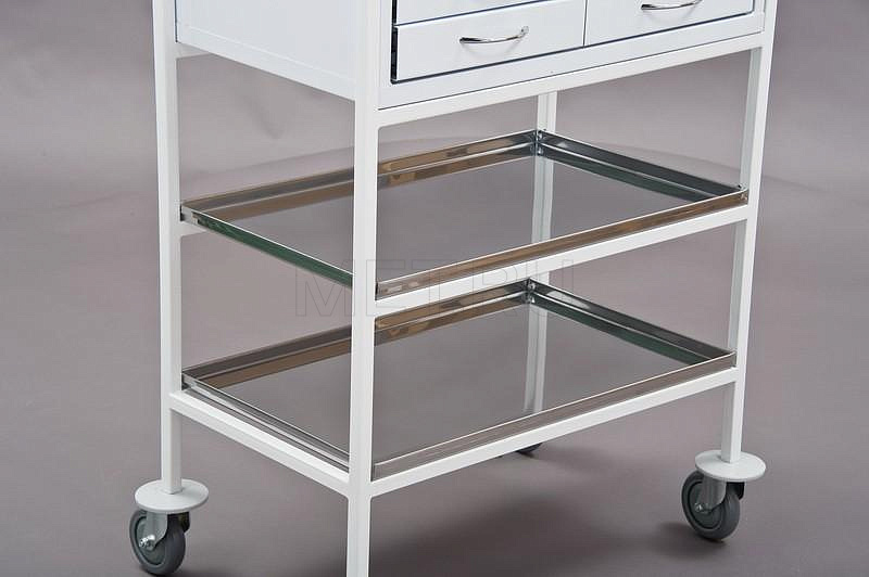 СМ.03.00 (мод.4) Стол манипуляционный  на металлокаркасе, столешница и полки - Нерж. от производителя