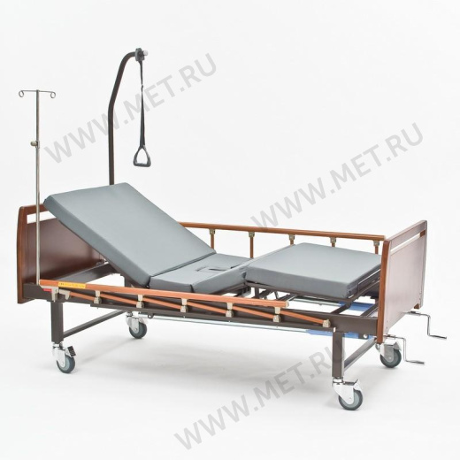 Е-8 WOOD WC Четырехсекционная кровать  для лежачих больных c туалетом от производителя