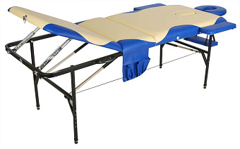 Стальной массажный стол с поднимающейся лимфодренажной секцией