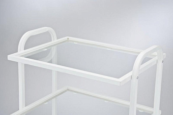 Столик инструментальный трехполочный, полки-закаленное стекло