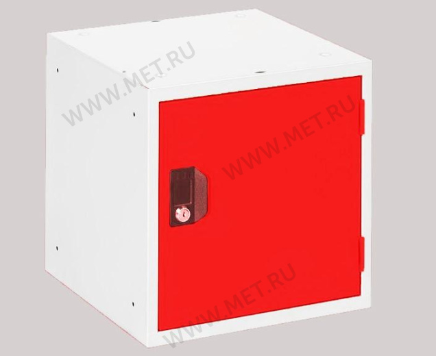 ОКК-40-1 (38*38*38) Шкаф-локер (каркас серый, дверь красная) от производителя