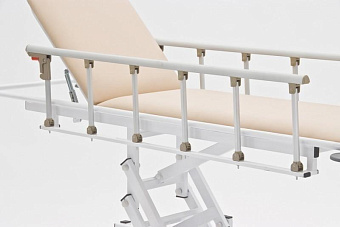 Тележка для перевозки больных с гидроподъемником и креплением для штатива