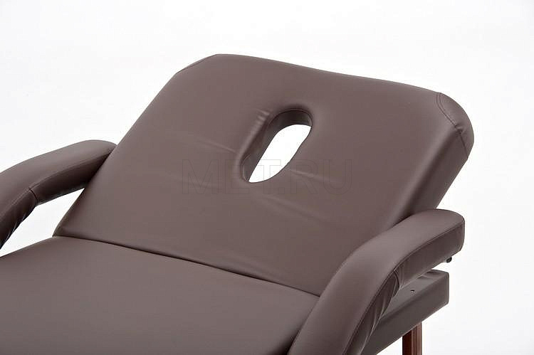 FIX-1A Стол массажный стационарный с рамой из бука, коричневый МЕТ