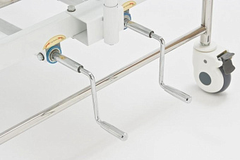 Кровать функциональная винтовая с рамой Балканского, спинки - нерж