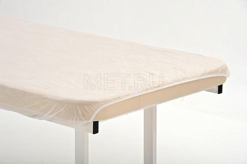 Простыня на резинке,10 шт/уп Натяжные простыни (10 шт) для массажного стола с фиксаторами МЕТ