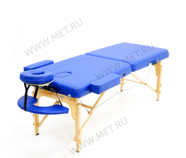 MET Comfort PRO W2 Стол массажный, на буковом каркасе, синий от производителя
