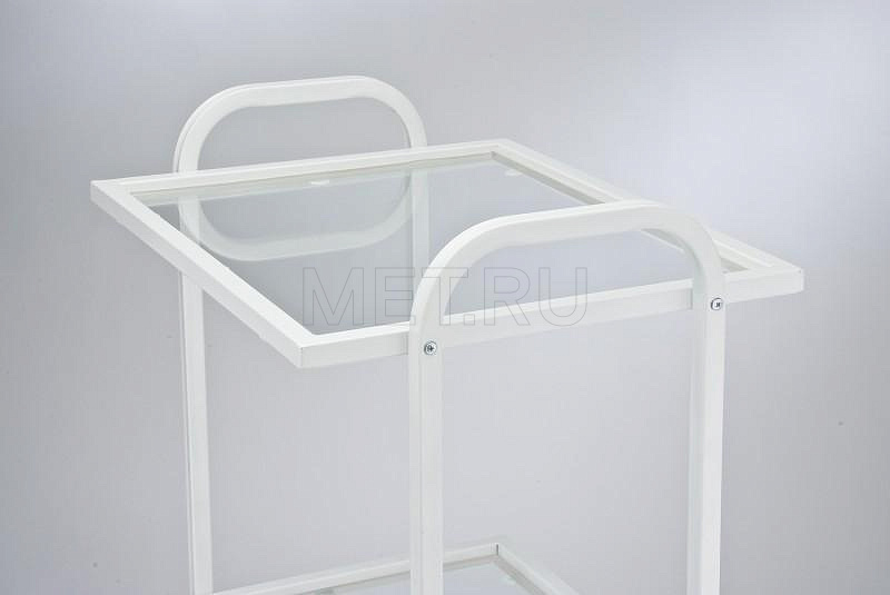 СИ.02.00 с/с Столик инструментальный двухполочный, полки-закаленное стекло