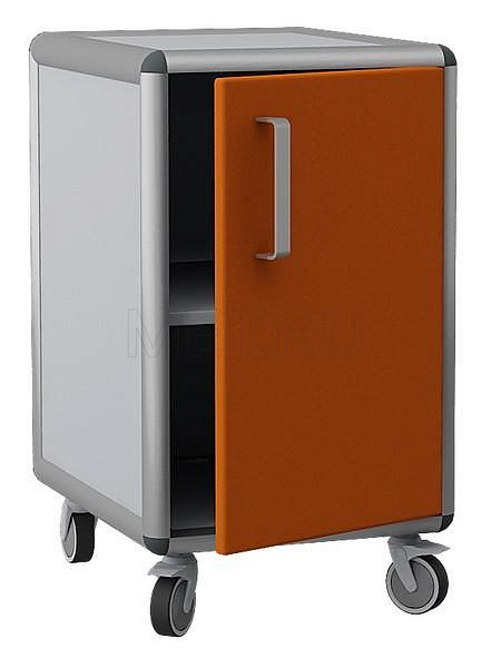 Узкая подкатная лабораторная тумба ДМ-2-007-01 Узкая подкатная лабораторная тумба