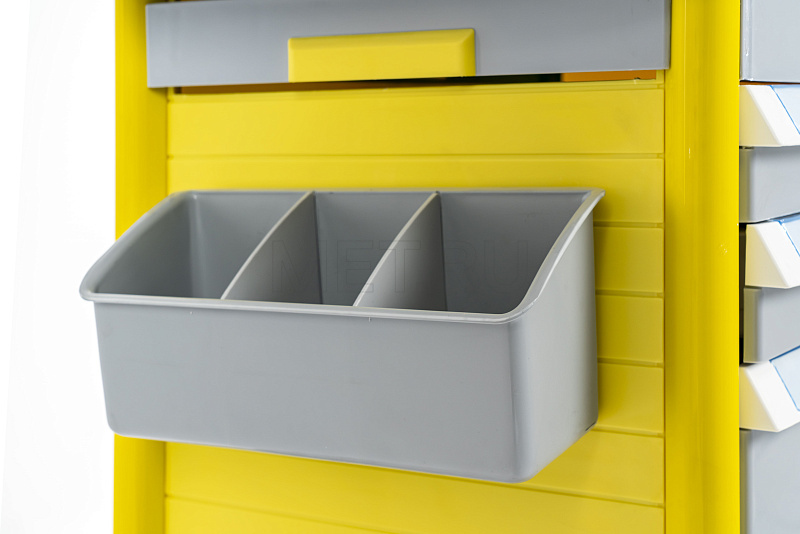 MET PSC-160 Тележка медицинская универсальная желтая 