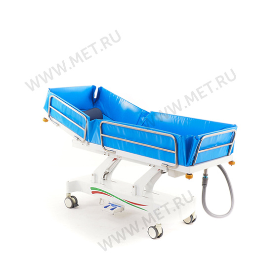 МЕТ E-POOL Тележка-каталка для мытья пациентов с электроприводом регулировки высоты, с аккумулятором от производителя