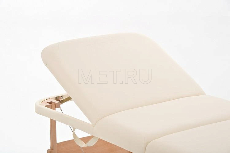 JF-AY 01 Массажный стол переносной трёхсекционный на деревянном каркасе, кремовый МЕТ