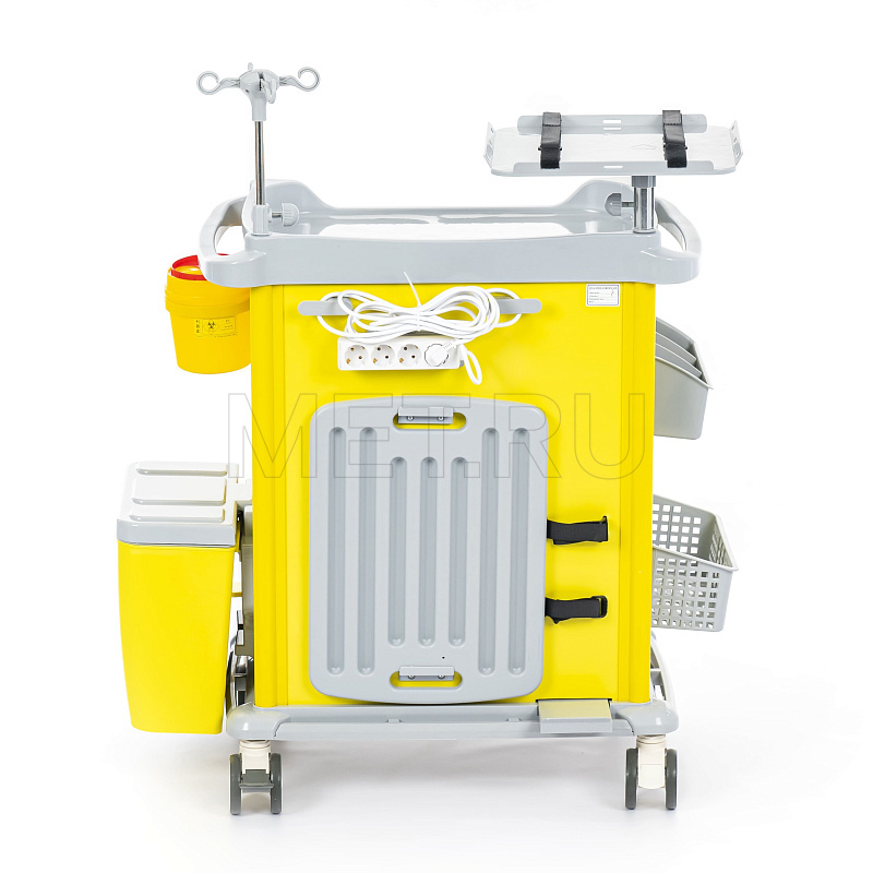 MET PSC-160 Тележка медицинская универсальная желтая  МЕТ