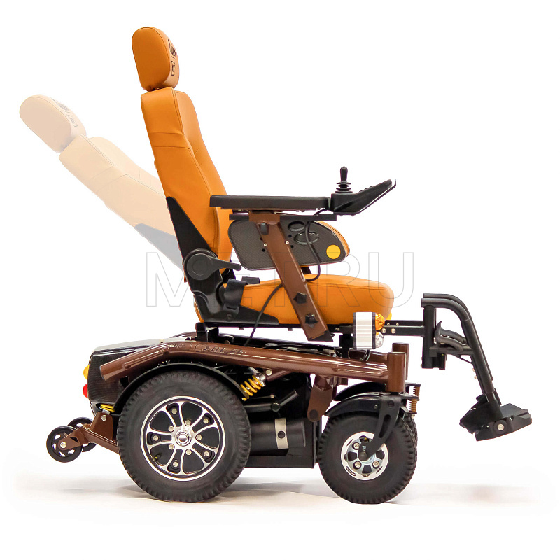 MET CRUISER 21 Кресло-коляска электрическая с сиденьем автомобильного типа коричневого цвета МЕТ