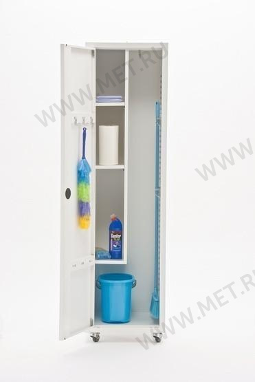 размер 180x50x50 cм Шкаф медицинский МЕТ ЭССЕН 1МУ, для уборочного инвентаря, с электронным замком, с антибактериальной окраской от производителя