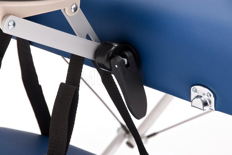 JFAL02 Складной двухсекционный массажный стол на алюминиевом каркасе, синий