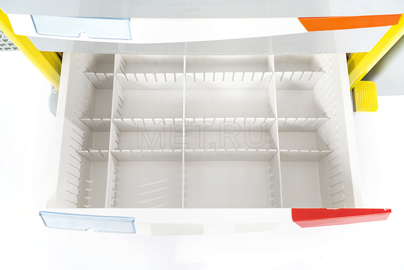 MET PSC-160 Тележка медицинская универсальная желтая  MET