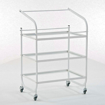 Cтолик косметологический инструментальный, три стеклянные полки