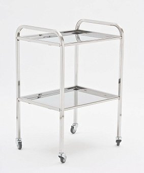 Столик инструментальный 2х полочный, из нерж.стали  (размер 450х545мм)
