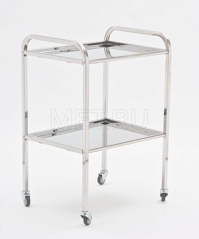 СИ-02-01Н  н/н Столик инструментальный 2х полочный, из нерж.стали  (размер 450х545мм) от производителя