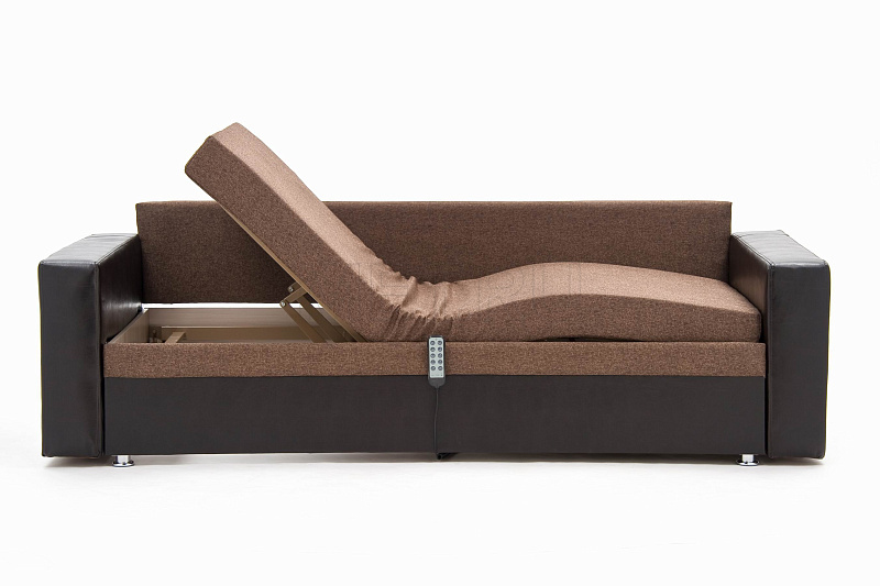 МЕТ JEN с кожаными подлокотниками Диван кровать с электроприводом МЕТ