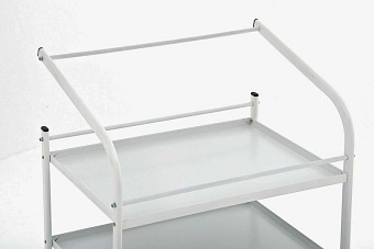 Столик инструментальный, три металлические полки