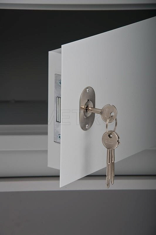 ША.02.00 (1100-650-1910) Аптечный шкаф для медикаментов с металлическим трейзером, серия "Бест"