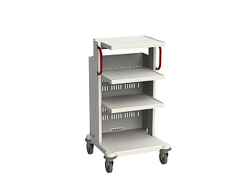 Стойка медицинская для аппаратуры, с выдвижным ящиком