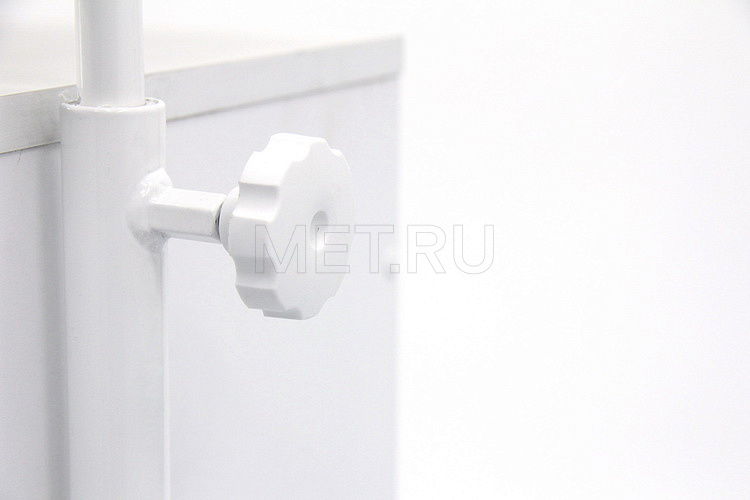 ТМ.13.00 Тумба-стол прикроватный с поворотной столешницей (столешница - нержавейка) МЕТ