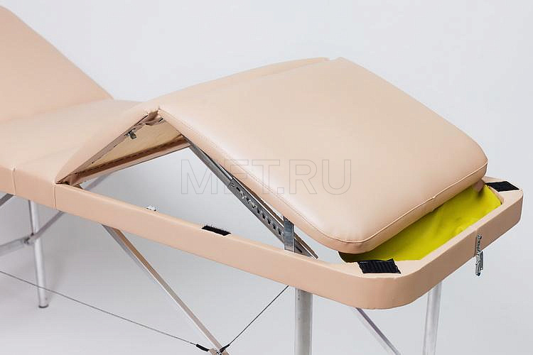Люкс 60+ Четырёхсекционный массажный стол с регулируемым изломом ножного сегмента панели и поднимающимся изголовьем