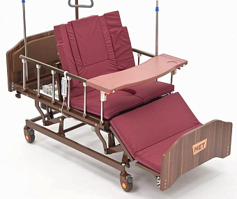 Кровать-кресло с "ушками" - для сна в положении сидя,   с регулировкой высоты, с переворотом и туалетом
