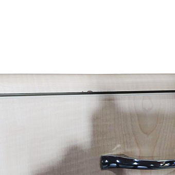 Тумба прикроватная с фасадами, топом и откидной столешницей из ламината, фасад светлое дерево