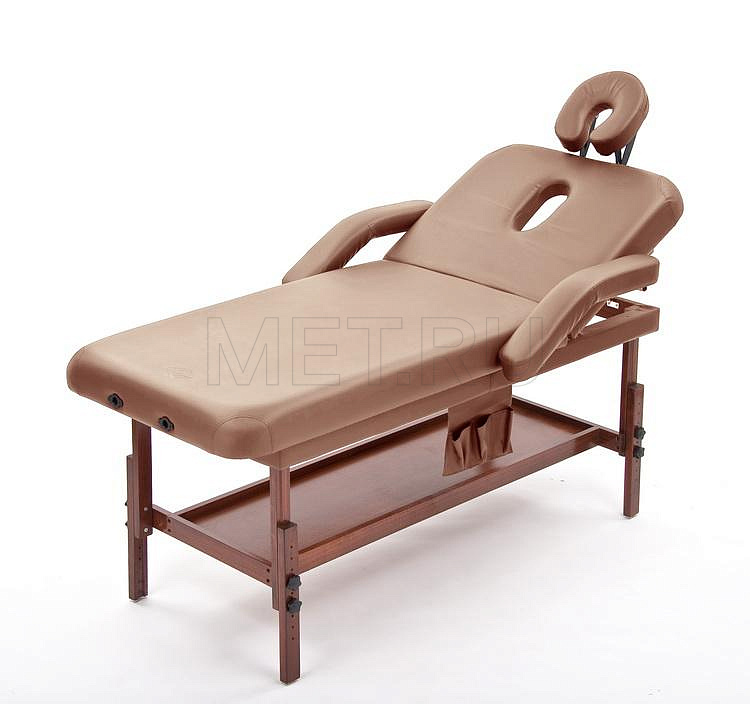 Массажный стол Wendermann Atlantida Latte Brown Wood 1A (FIX-1A) FIX-1A Стол массажный стационарный с рамой из бука, кофе с молоком от производителя