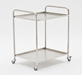 Инструментальный столик из нержавеющей стали (размер 650х700мм)