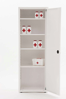 Шкаф медицинский металлический, с антибактериальной окраской, разборный