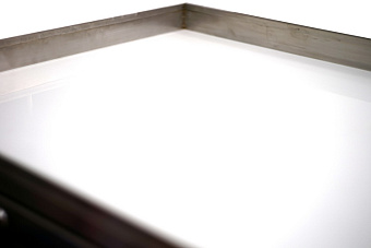 Столик анестезиолога из нержавеющей стали 6 ящиков,  столешница закаленное стекло